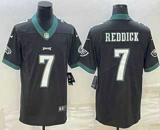 Mens Philadelphia Eagles #7 Haason Reddick Black Vapor Untouchable Limited Jersey->->